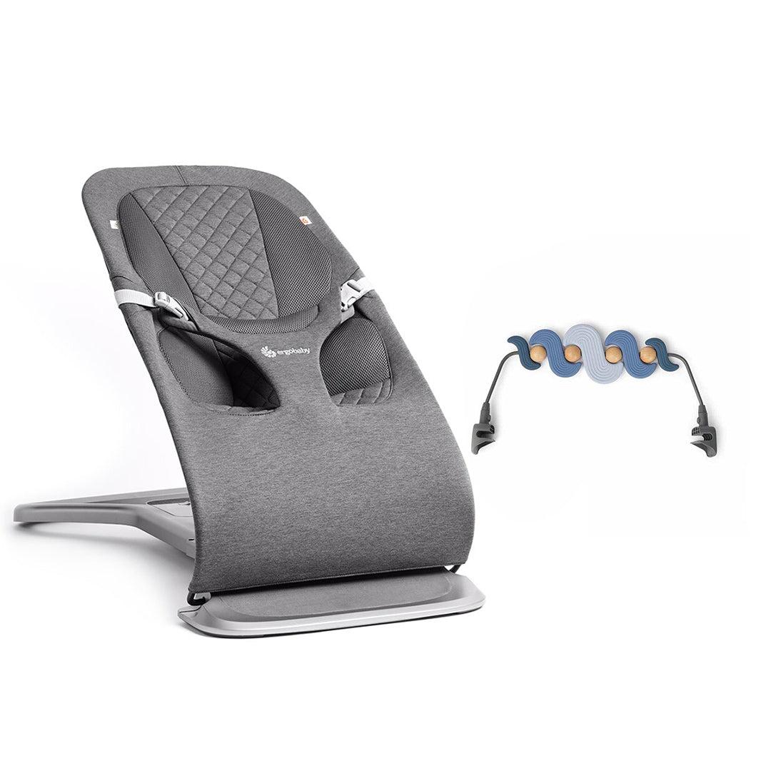  Ergobaby Evolve Baby Bouncer - Charcoal Grey、mySite、merchandisen