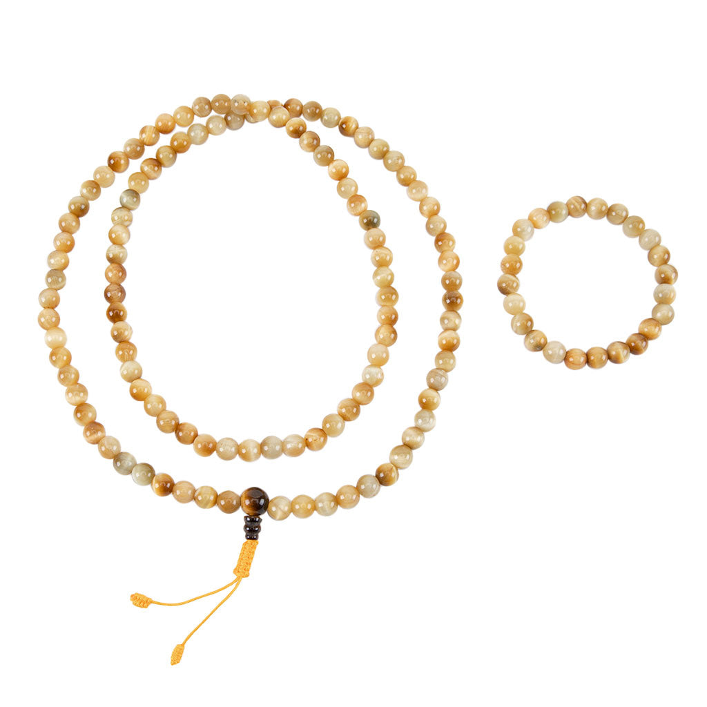Yellow Tiger's Eye Mala Set、mySite、topwebapps