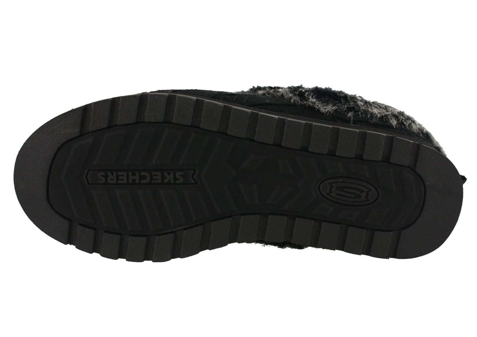 Skechers Women Wide Width Furry Cozy Open Back Slippers Ice Angel、mySite、dreamappss