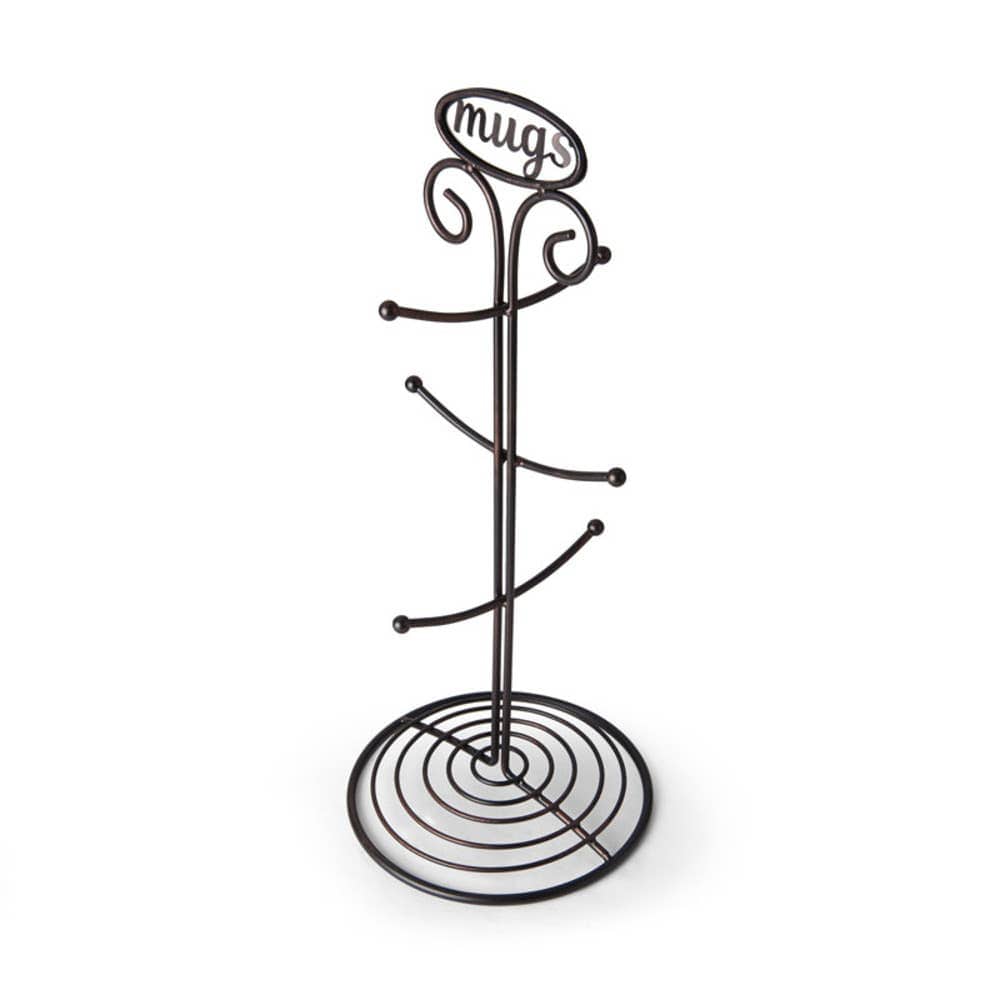 Mikasa Gourmet Basics Chit Chat Mug Tree Metal Mug Holder、mySite、g9winljtr