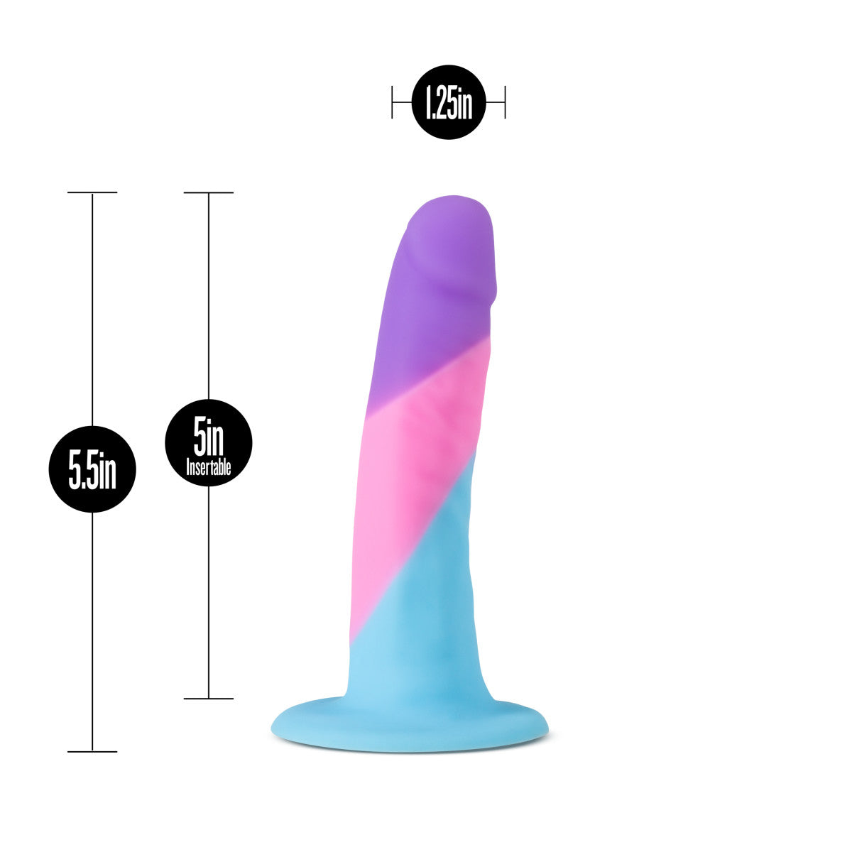 Avant By Blush® | Vision of Love D15: Artisan 5 Inch Dildo with Suction Cup Base - Elegantly Made with Smooth Ultrasilk® Purio™ Silicone、mySite、bottomscart