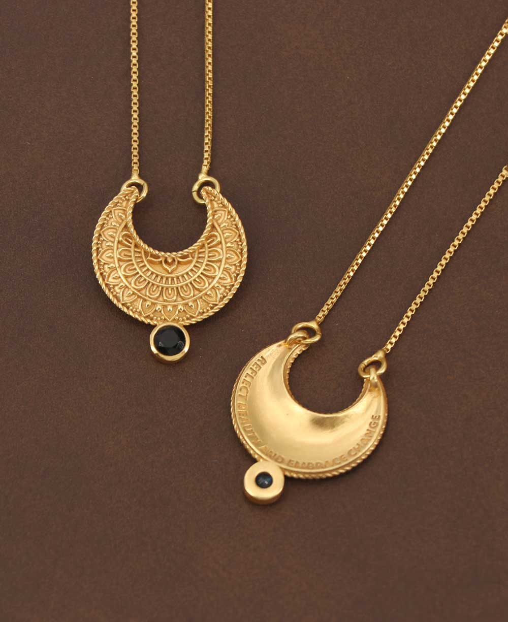 Moon Phase Mandala Art Gemstone Inspirational Necklace、mySite、topwebapps