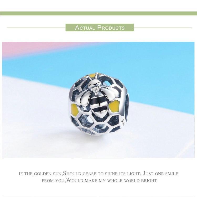 Honey Bee Charms Sterling Silver-Pandora Style、mySite、g9winljtr