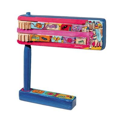 Hand Painted Wood Multi-Colored Grogger、mySite、topwebapps