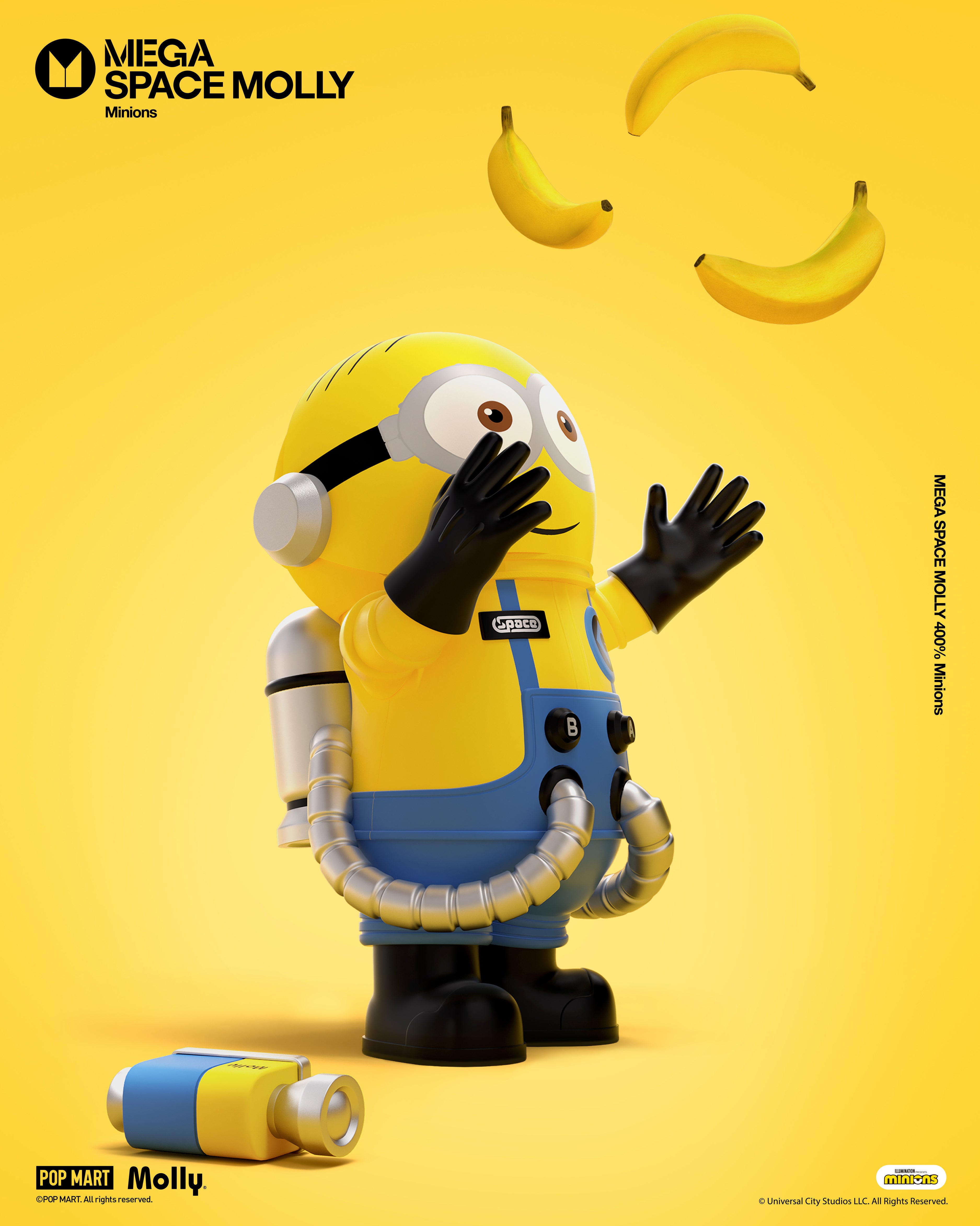  POP MART MEGA SPACE MOLLY 400% Minions、mySite、greenlandpopulation