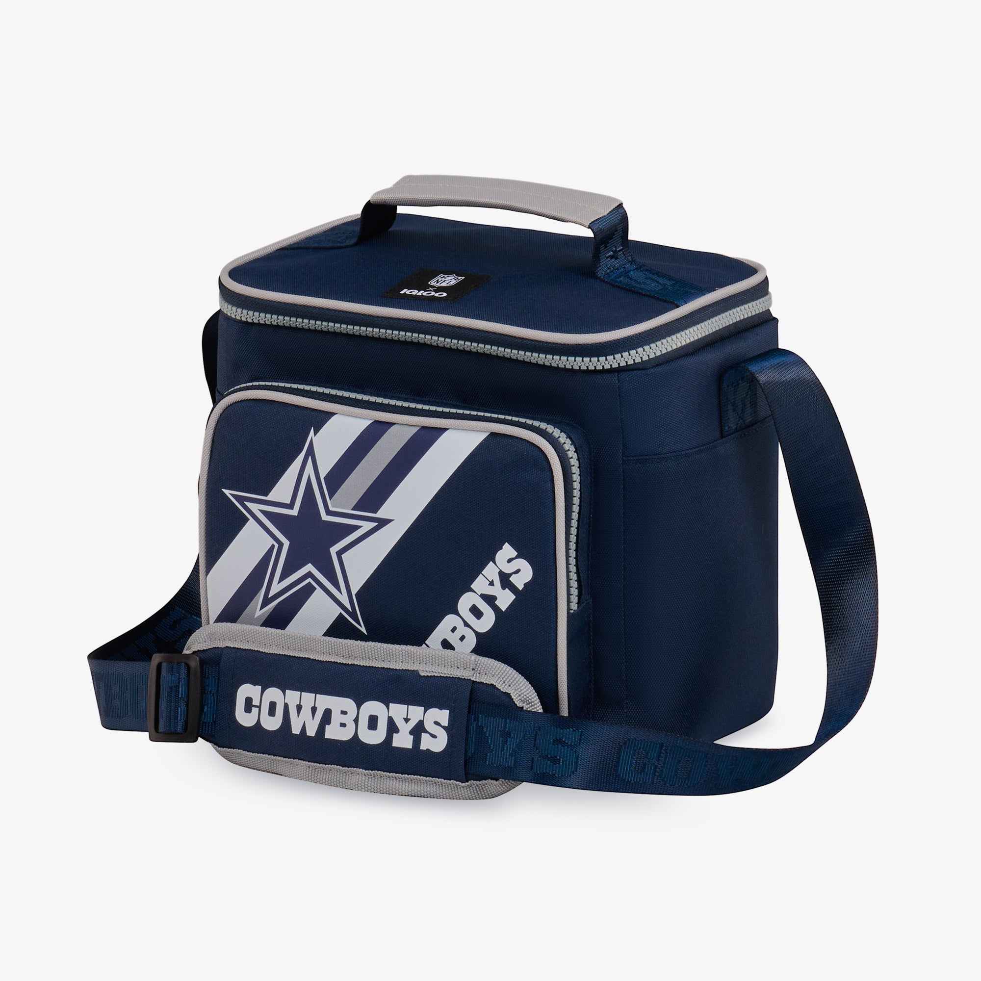 Dallas Cowboys Square Lunch Cooler Bag、mySite、noshort