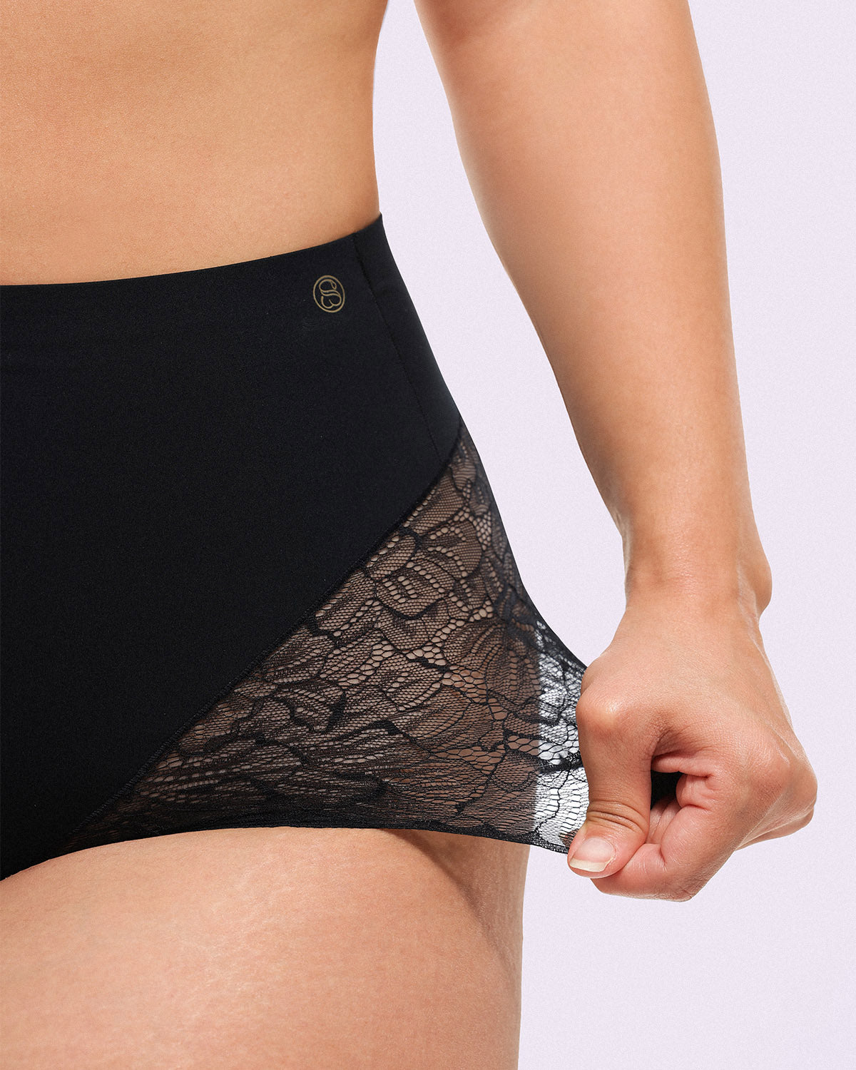 Bare Essentials™ MeshSmooth™ Mid-Waist Lace Panty、mySite、bengalsvssteelers