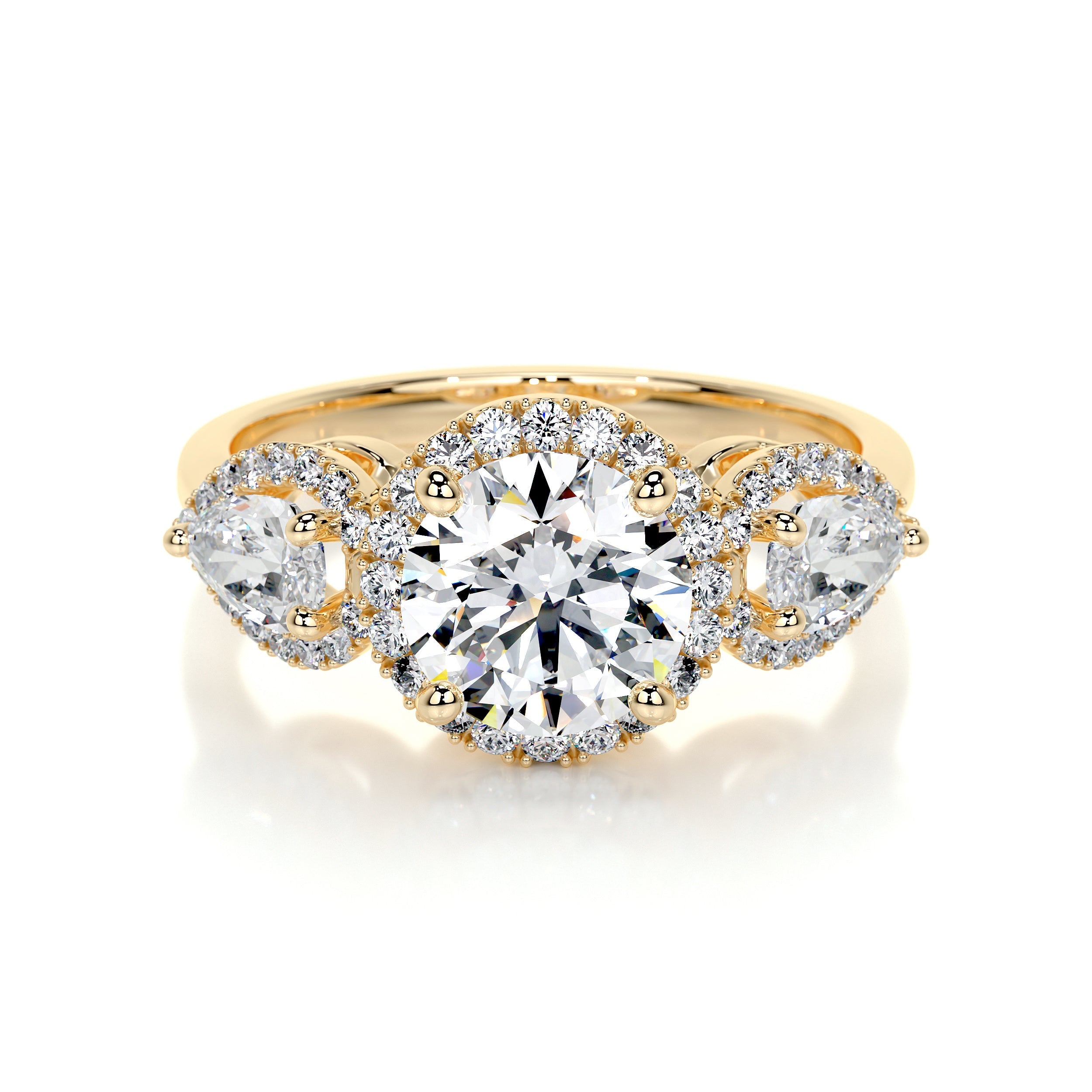 Glory Lab Grown Diamond Ring -18K Yellow Gold、mySite、hinf8tx79