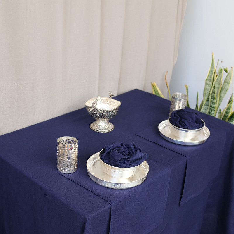 Pure Linen Table Mats | Set of 6 | Navy Blue、mySite、camillekostekn
