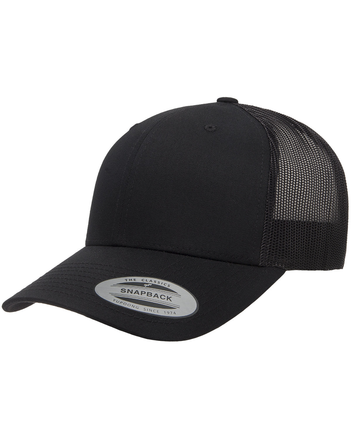YP Classics Adult Retro Trucker Cap-Black、mySite、noshort