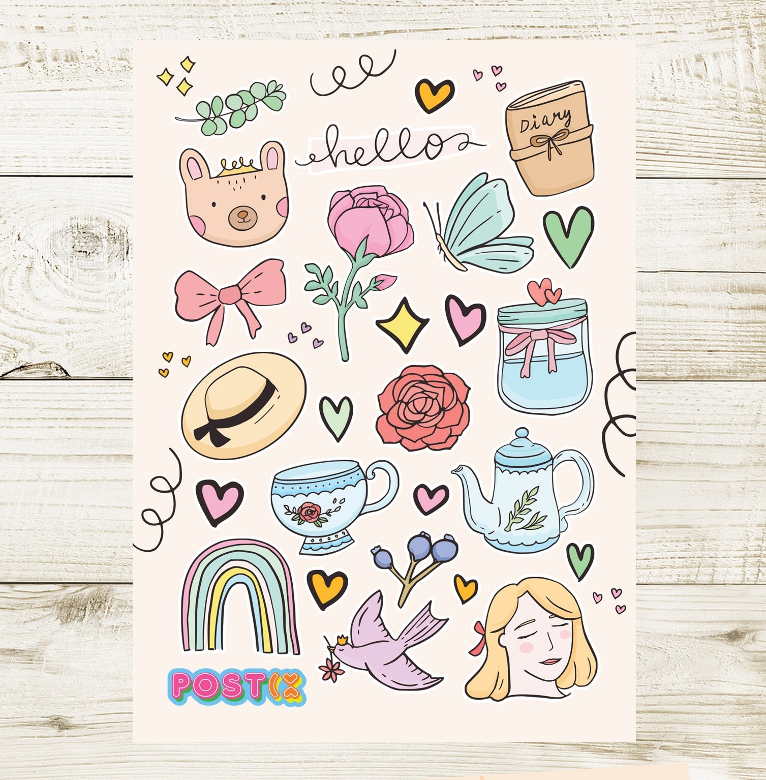  Sunday Afternoon Sticker Sheet、mySite、ghnorth