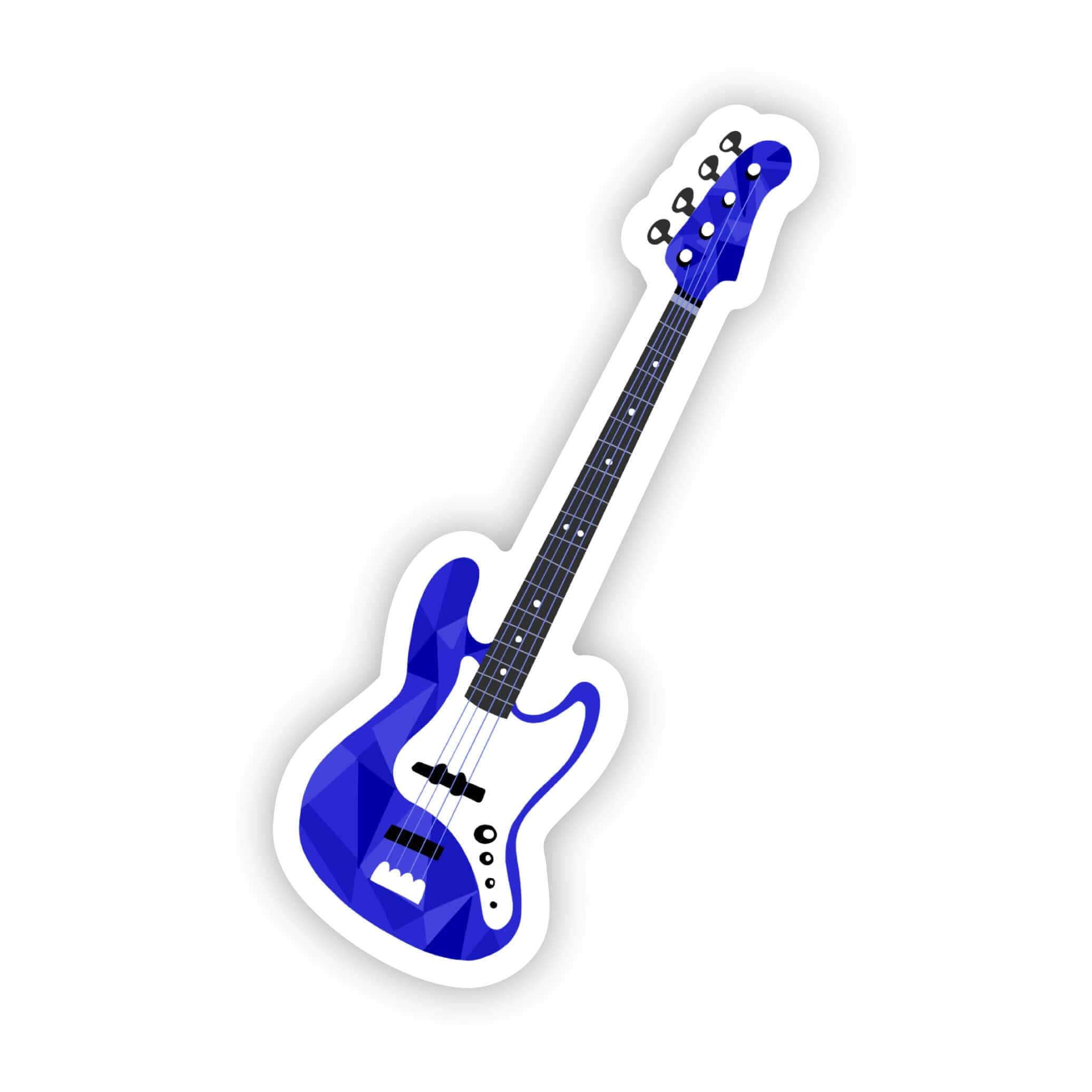  Base Guitar Sticker - Blue、mySite、ghnorth