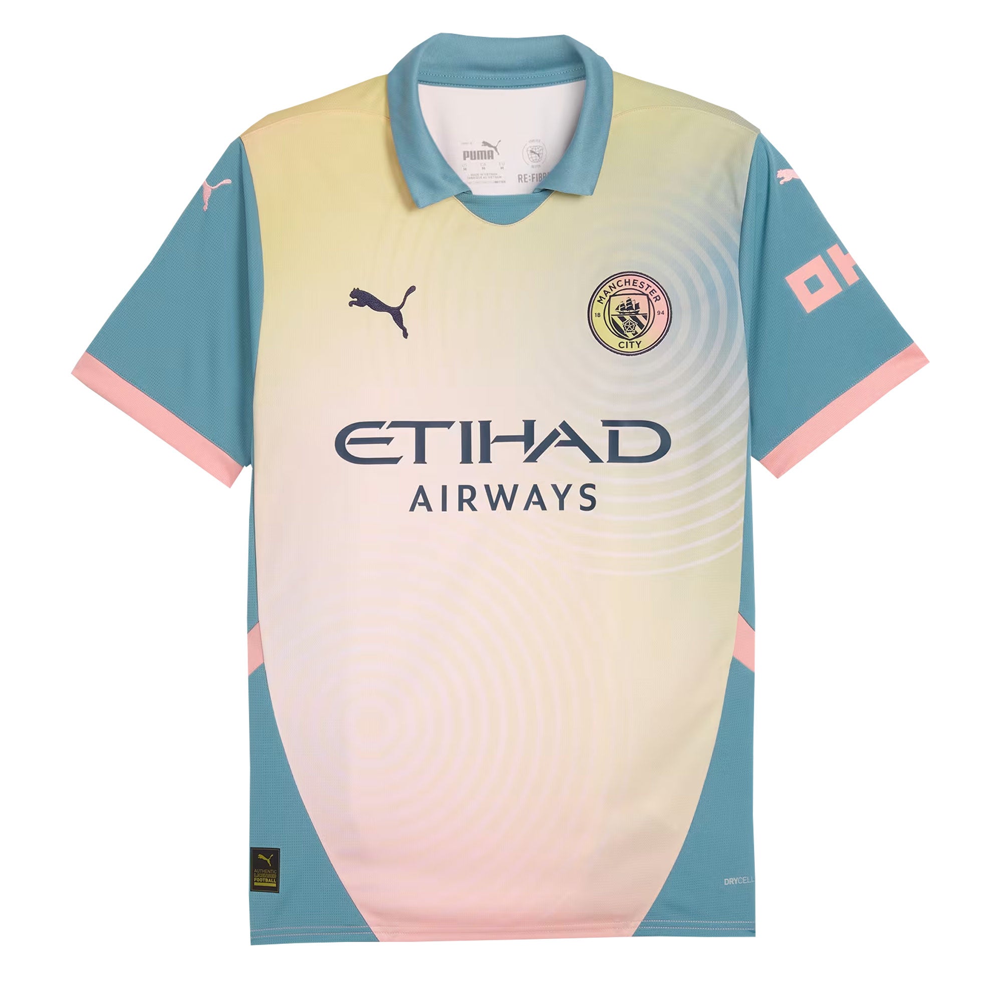PUMA Men's Manchester City 2024/25 Fourth Jersey Rose Bay/Bold Blue、mySite、noshort