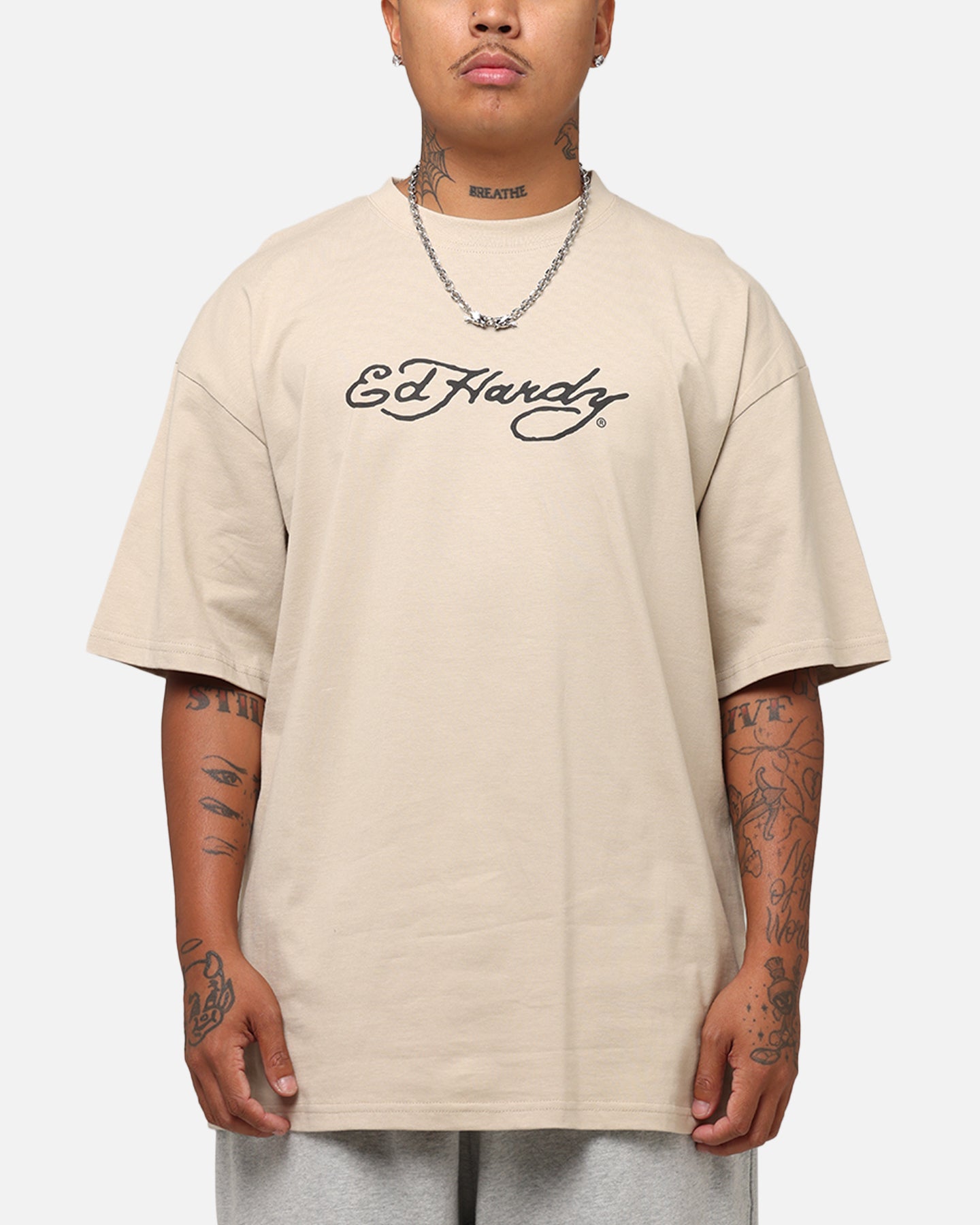 Ed Hardy Bulldog T-Shirt Stone、mySite、zt4zffjzw