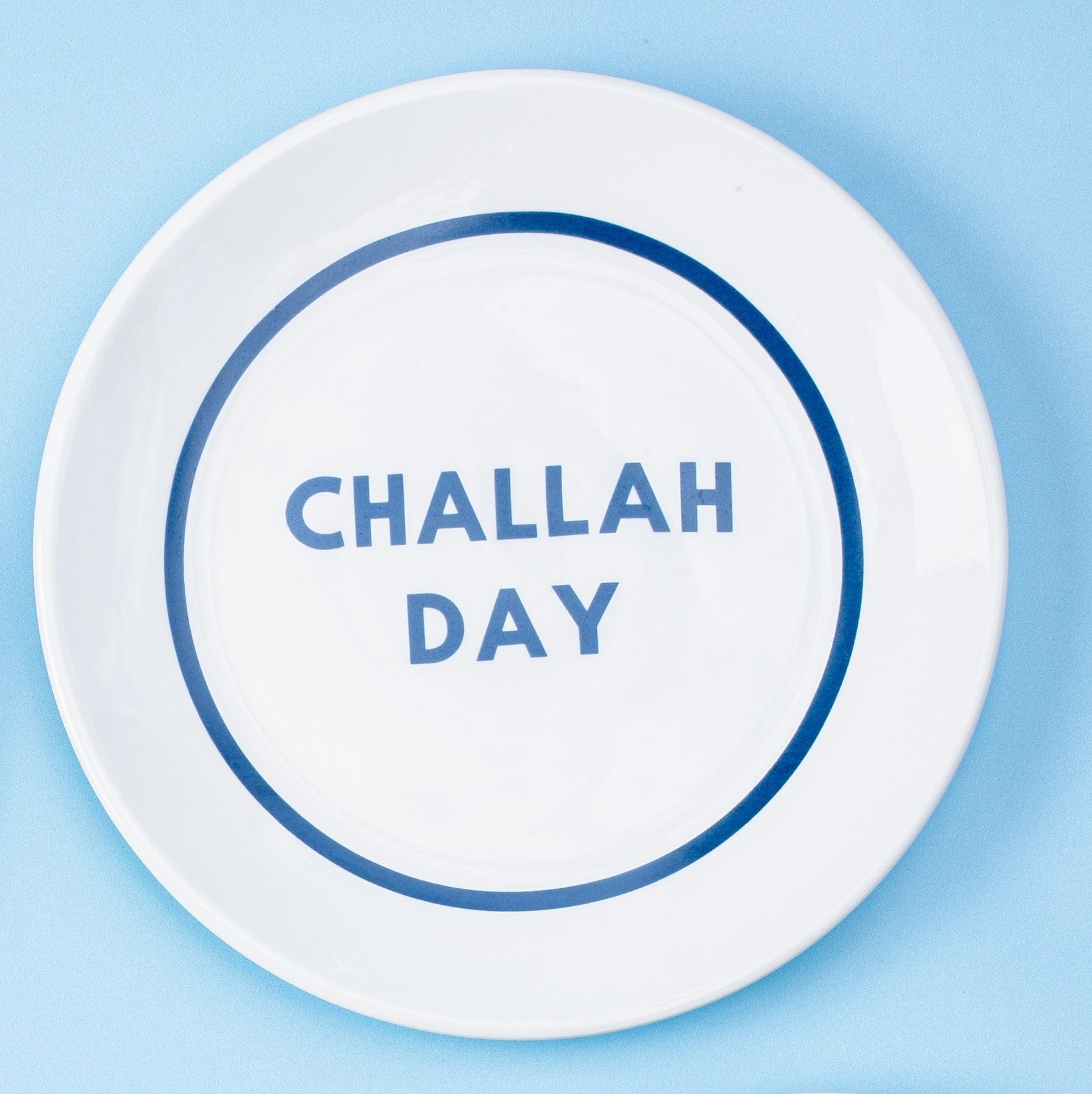 Shabbat and Schmear Nosh Porcelain Plates - Set of 4、mySite、topwebapps