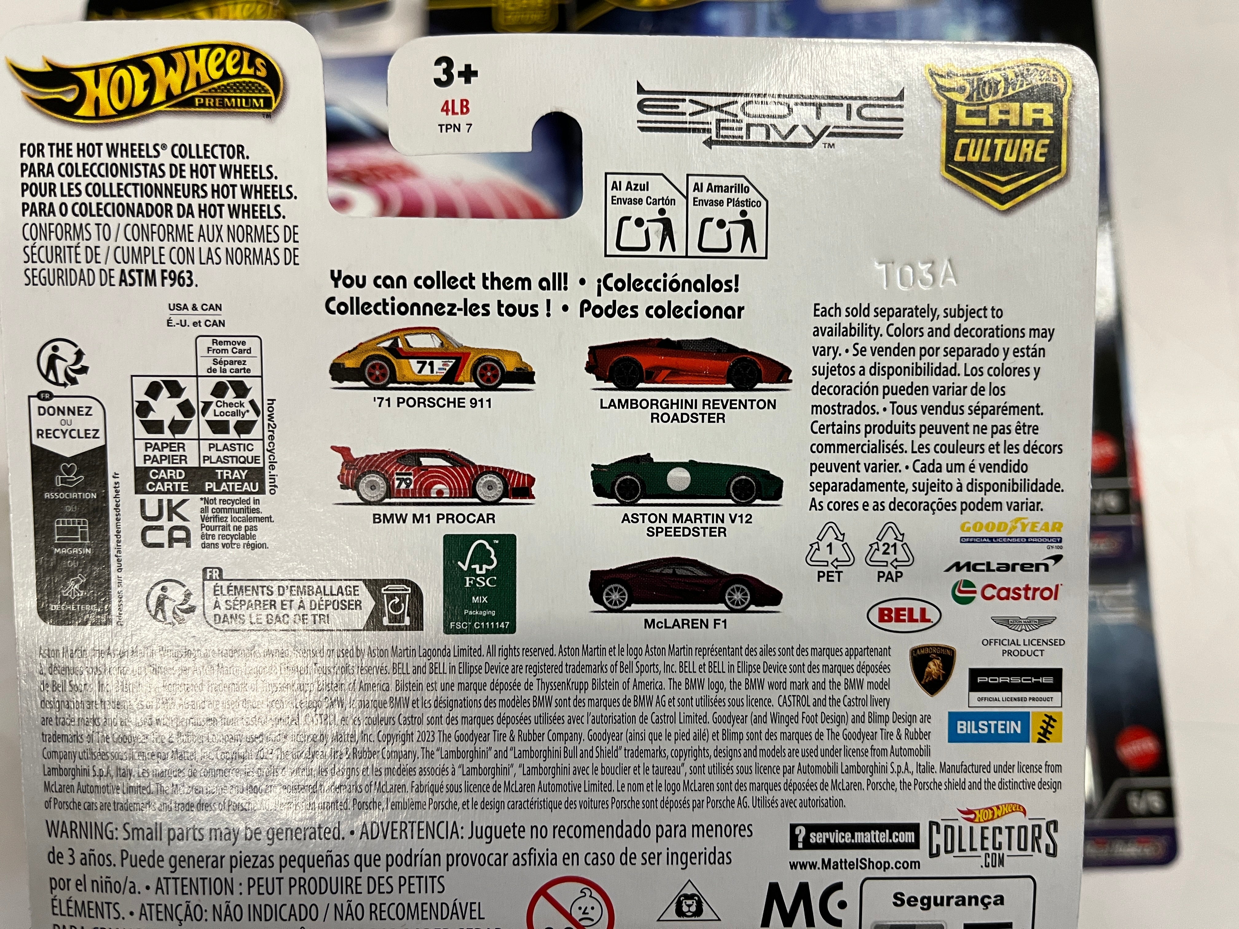 Exotic Envy 3 * Complete 5 Car Set * 2024 Hot Wheels Car Culture、mySite、hgirdovlk