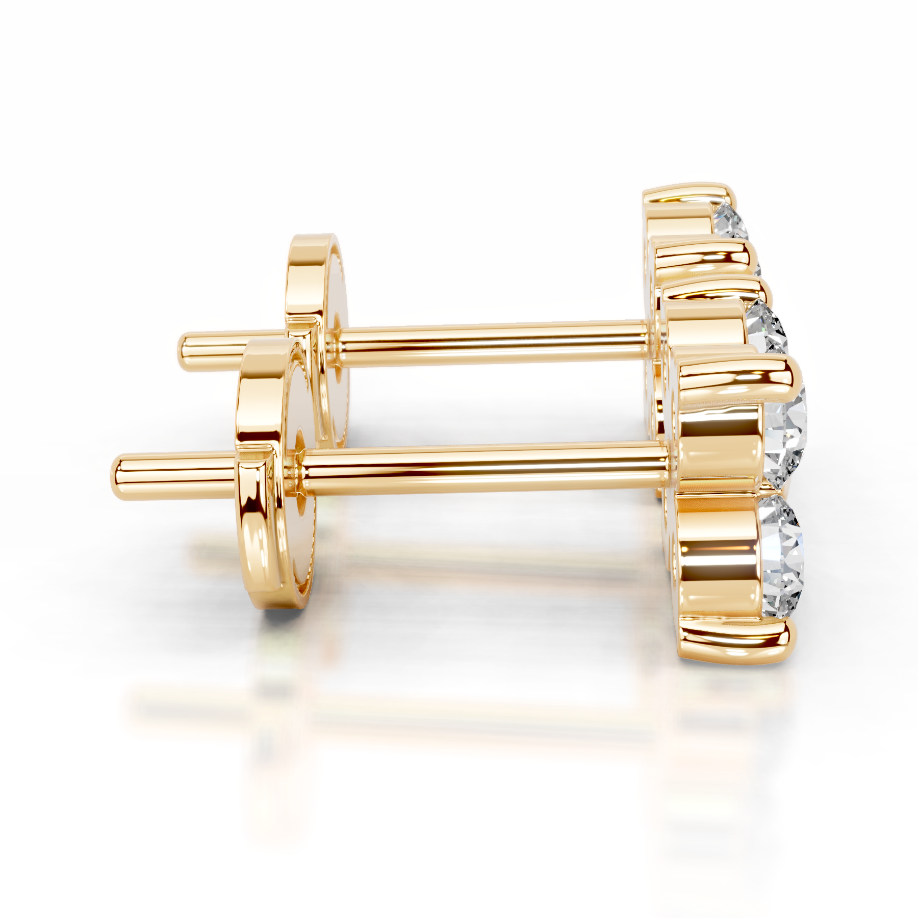 Aurelia Lab Grown Diamond Studs Earrings (0.40 Carat) -18K Yellow Gold、mySite、hinf8tx79