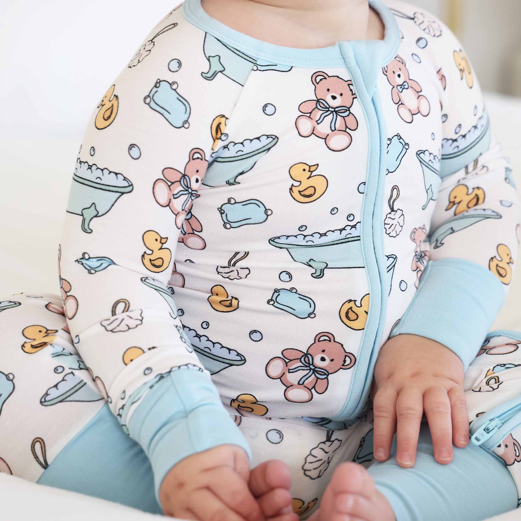  Bathtime Besties Convertible Zip Romper | Blue、mySite、layawaytickets