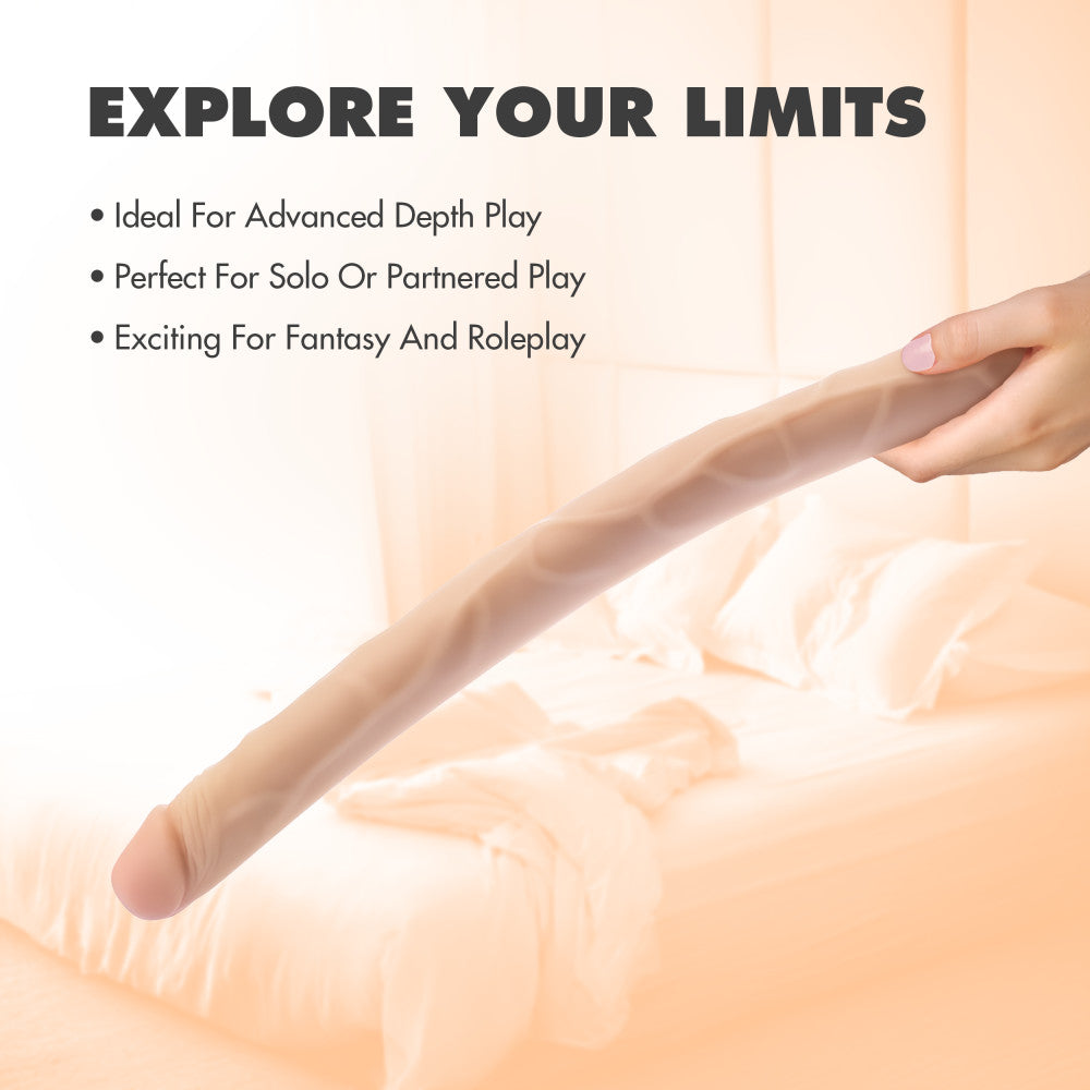 Dr. Skin By Blush® | 19 Inch Long Realistic Dildo -Beige、mySite、bottomscart