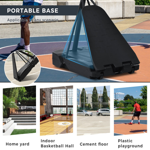 Portable Basketball Hoop Basketball System 8-10ft Height Adjustable for Youth Adults LED Basketball Hoop Lights, Colorful lights, Waterproof,Super Bright to Play at Night Outdoors,Good Gift for Kids、、xpatfood