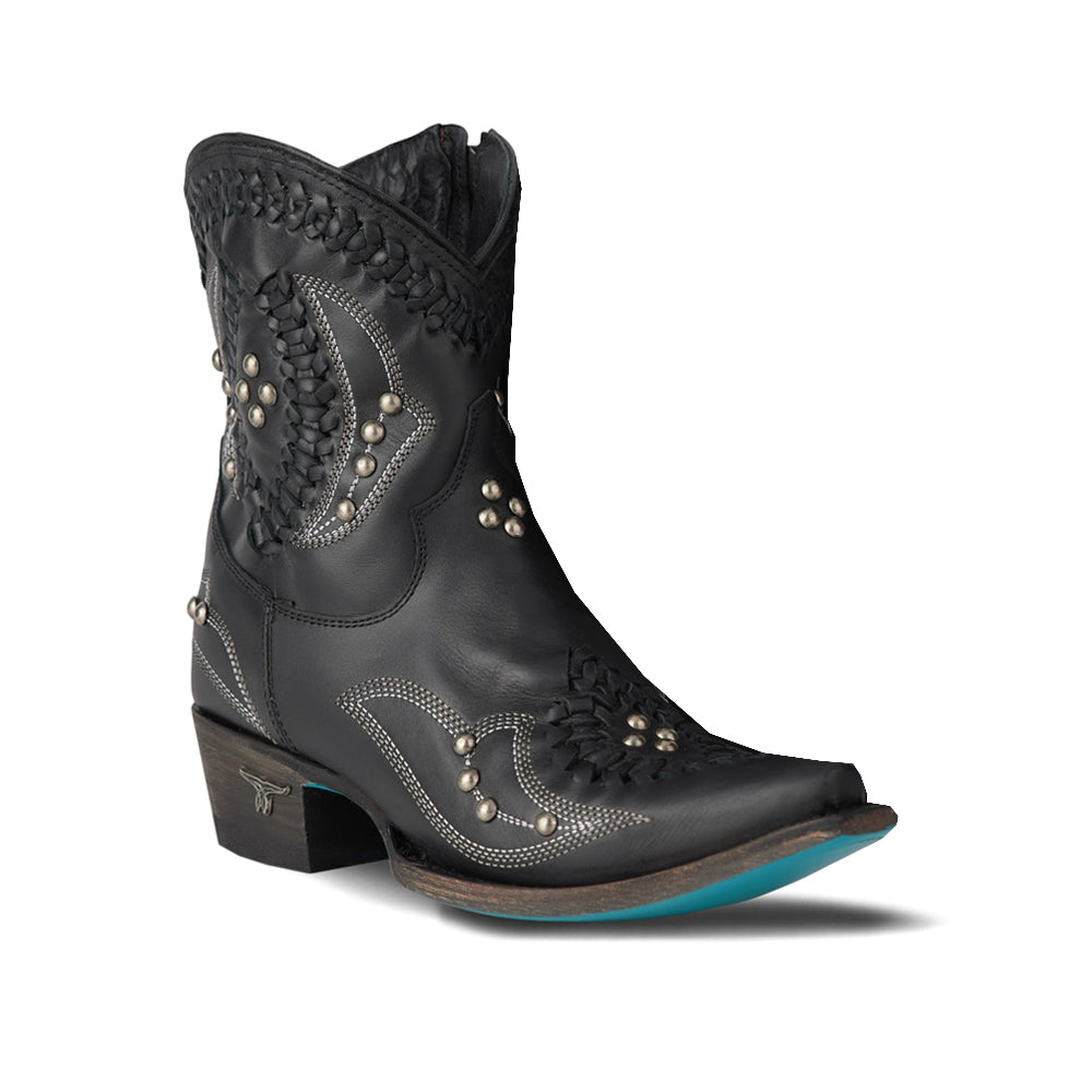 Cossette Studded Embroidered Snip Toe Zippered Cowboy Booties、mySite、gtrtttuynbv