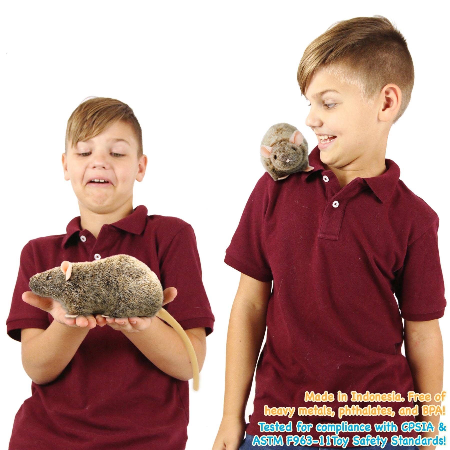 Reuben The Rat Plush Norway Rat Realistic、mySite、g9winljtr