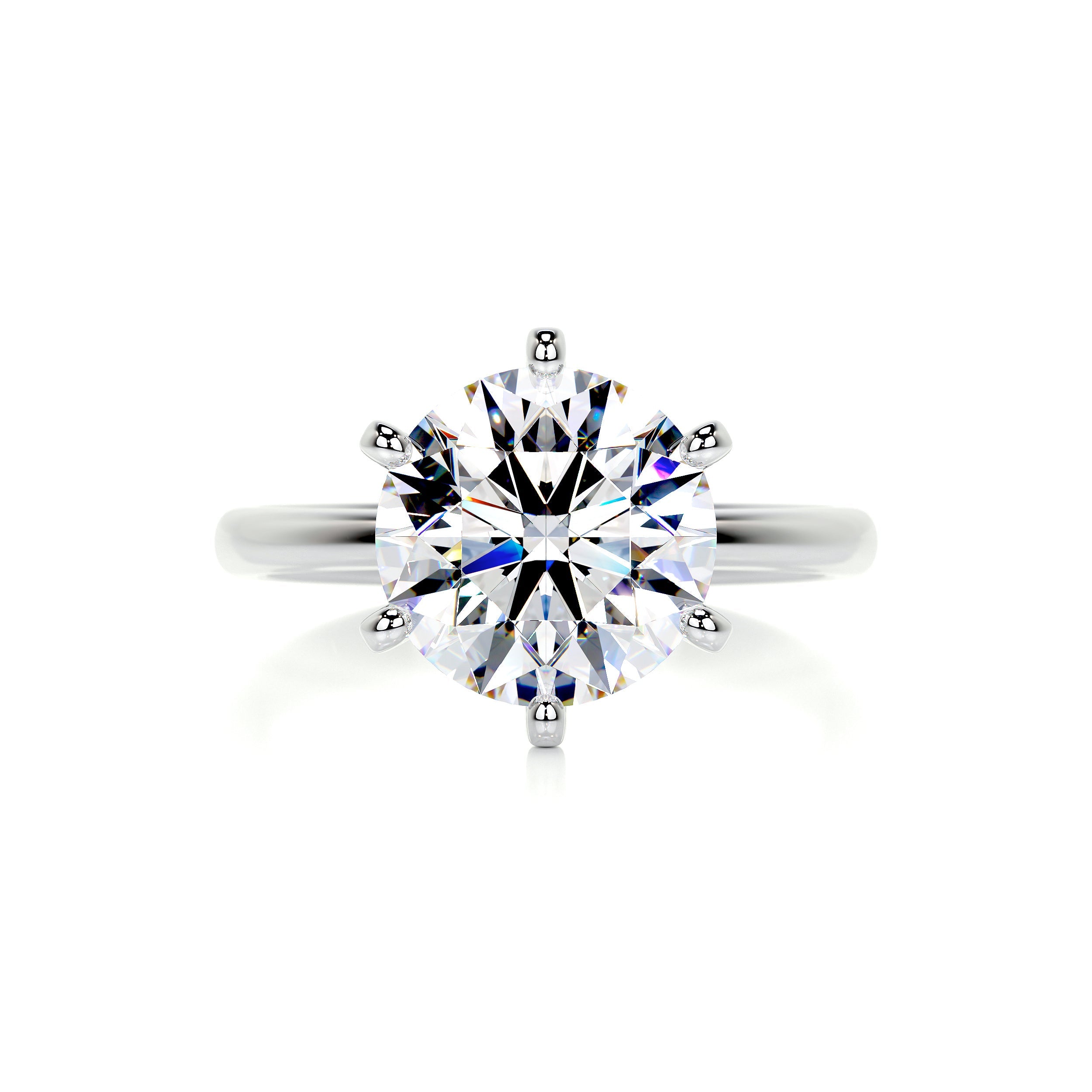Samantha Moissanite Ring -14K White Gold (RTS)、mySite、hinf8tx79