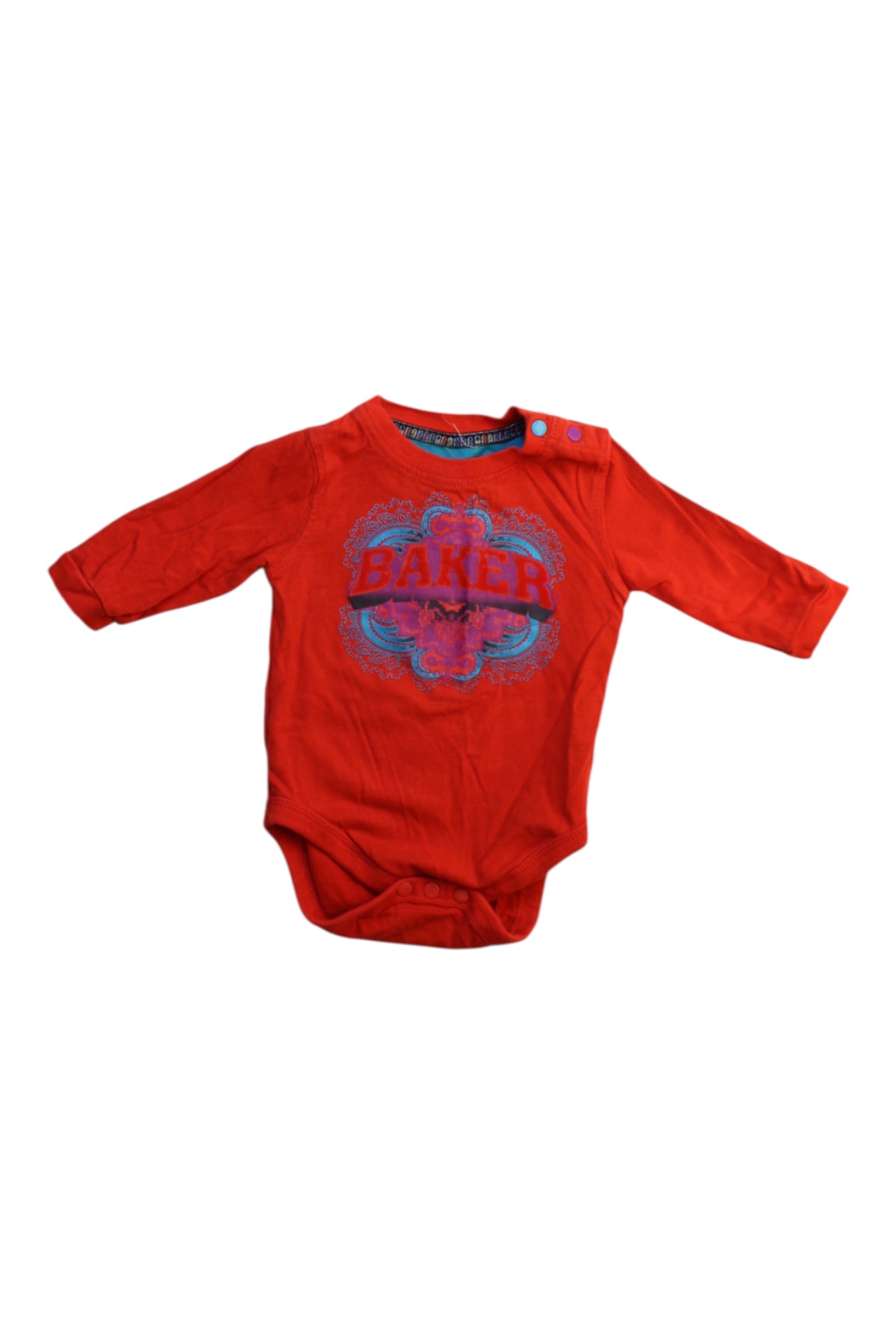 Baker By Ted Baker Graphic Long Sleeve Bodysuit 0-3M、mySite、g9winljtr