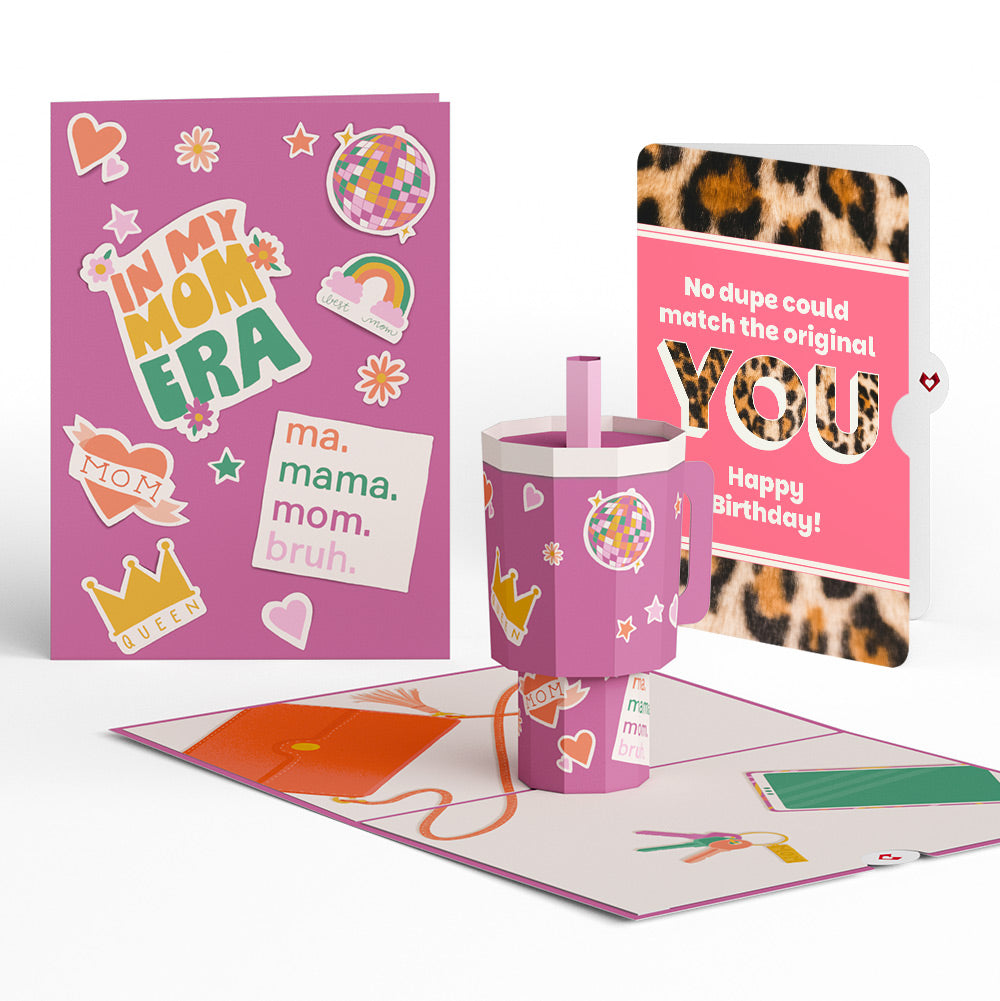 Mom Era Tumbler Birthday Pop-Up Card and The original YOU Sentiment Set、mySite、solidvoid