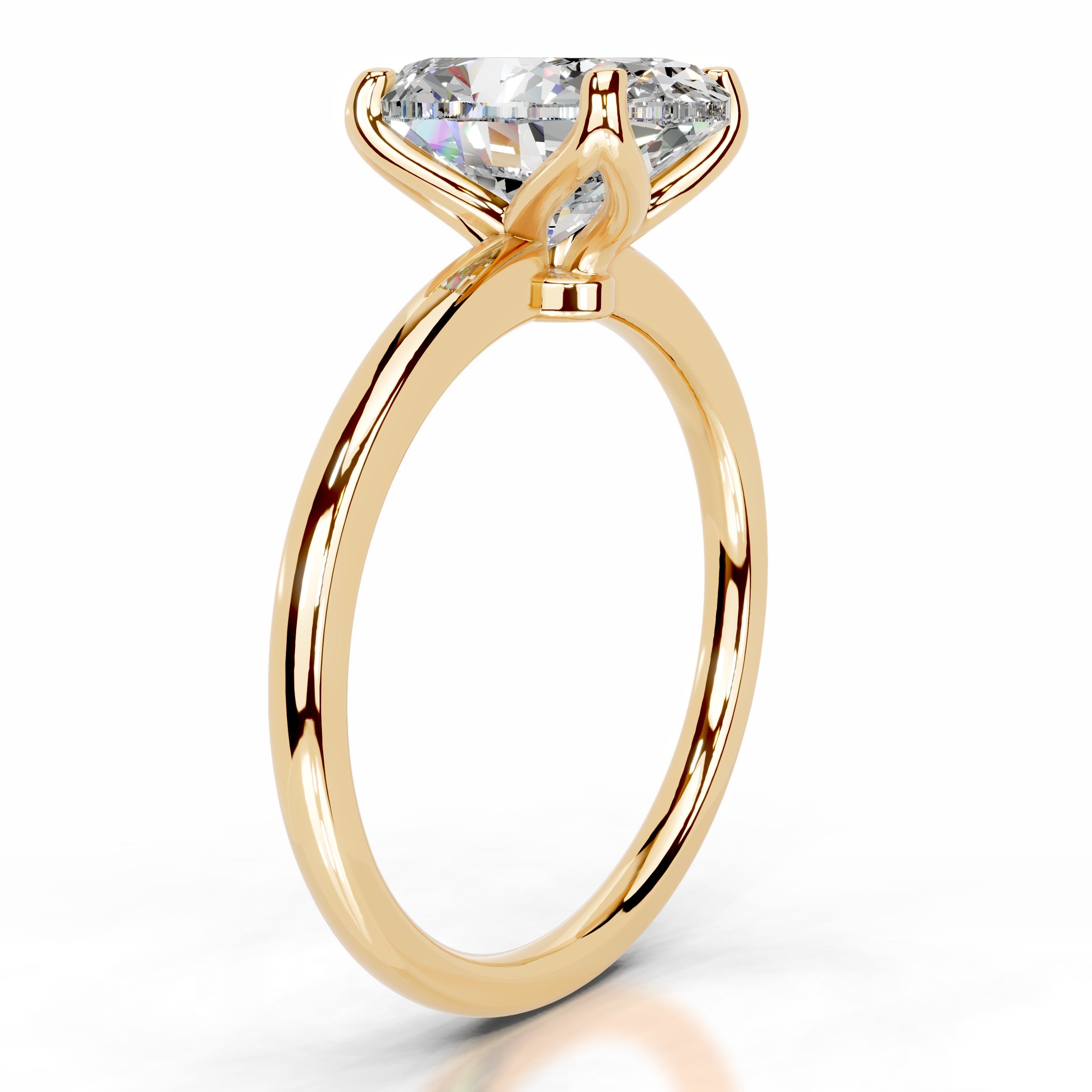 Phoenix Moissanite Ring - 18K Yellow Gold、mySite、hinf8tx79
