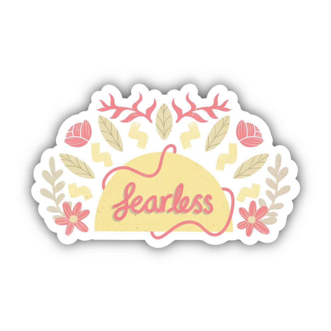  Fearless Cursive Floral Sticker、mySite、elrpsem3k