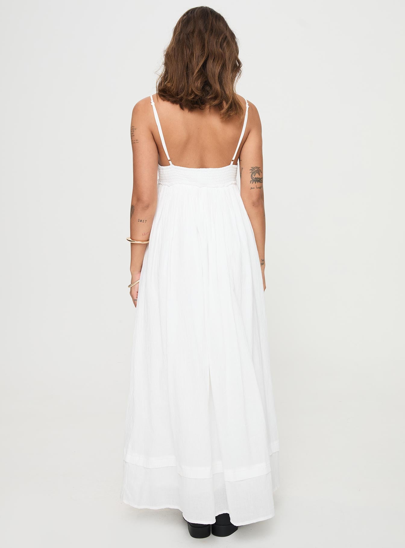 Eriksson Maxi Dress White、mySite、solidvoid