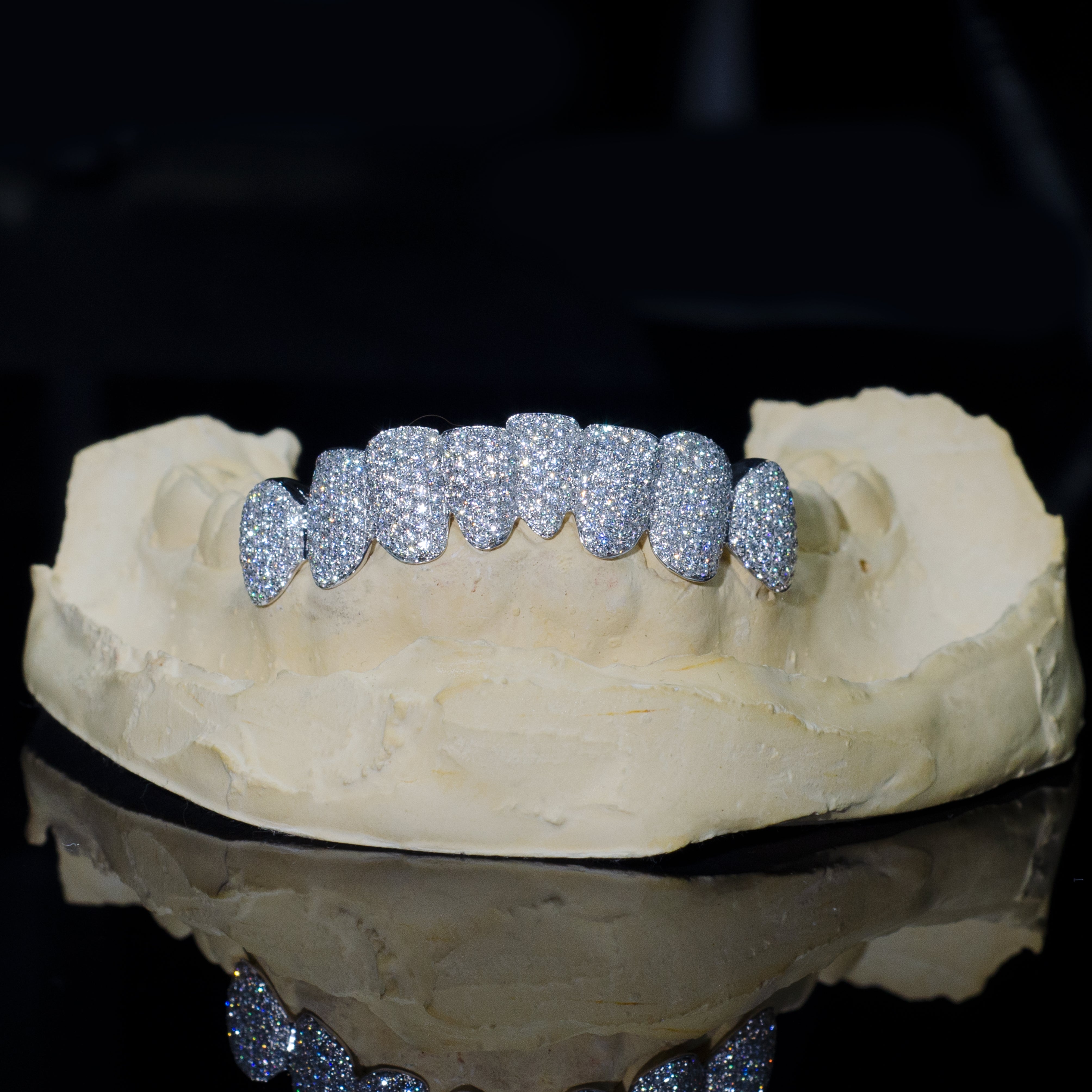 8 on 8 VVS Moissanite Diamond Grillz、mySite、hinf8tx79