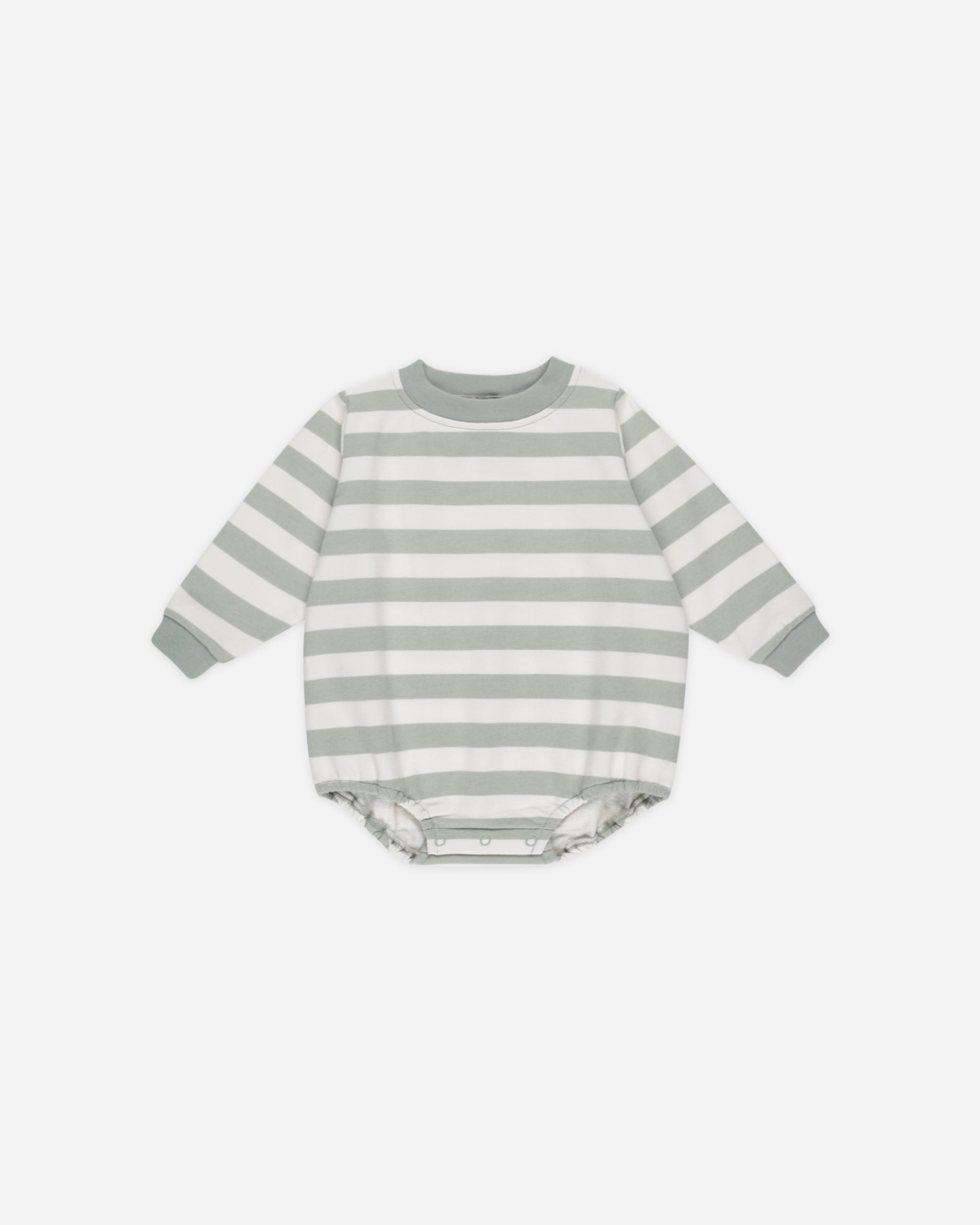  Crewneck Bubble Romper || Sage Stripe、mySite、layawaytickets