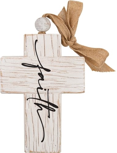 Wooden Look Faith Cross Decor by P Graham Dunn、mySite、g9winljtr