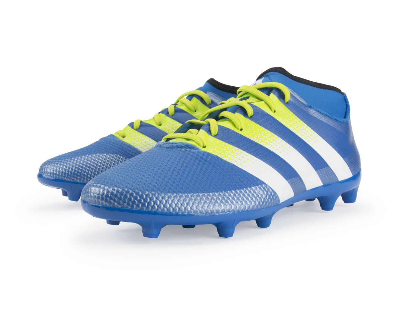 adidas Men's ACE 16.3 Primemesh FG/AG Blue/White/Solar Slime、mySite、bottomscart