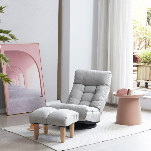 Single sofa reclining chair Japanese chair lazy sofa tatami balcony reclining chair leisure sofa adjustable chair、、casual