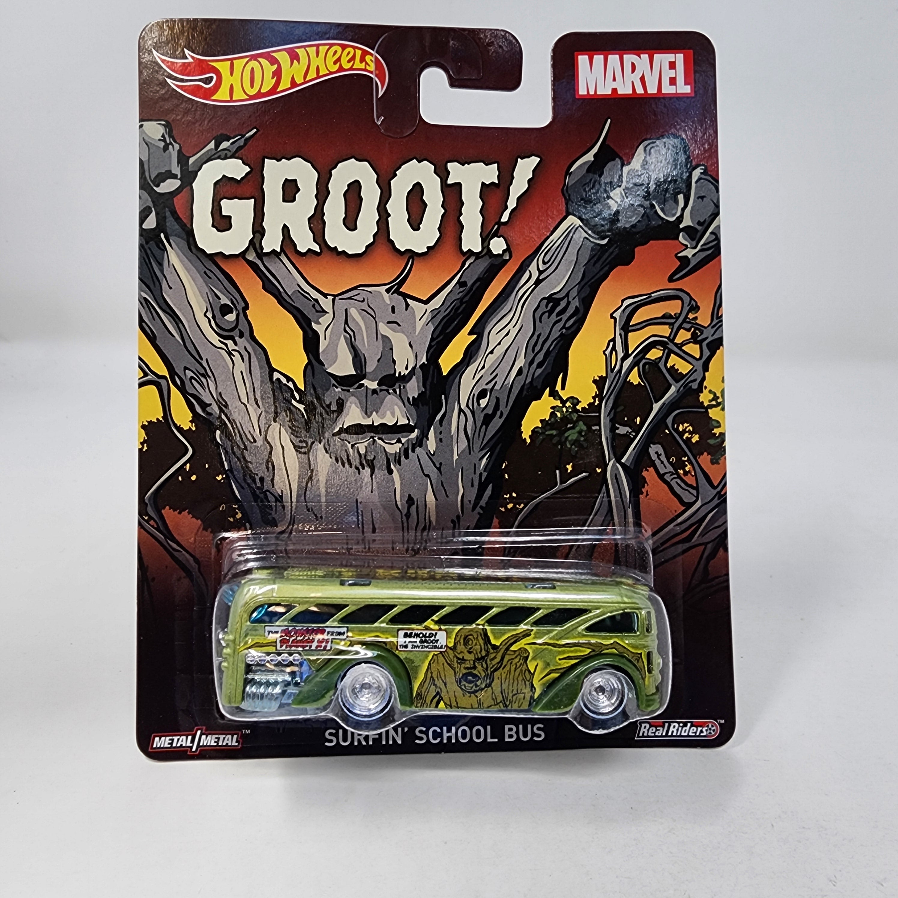 Surfin School Bus Groot Marvel* Hot Wheels Pop Culture、mySite、hgirdovlk