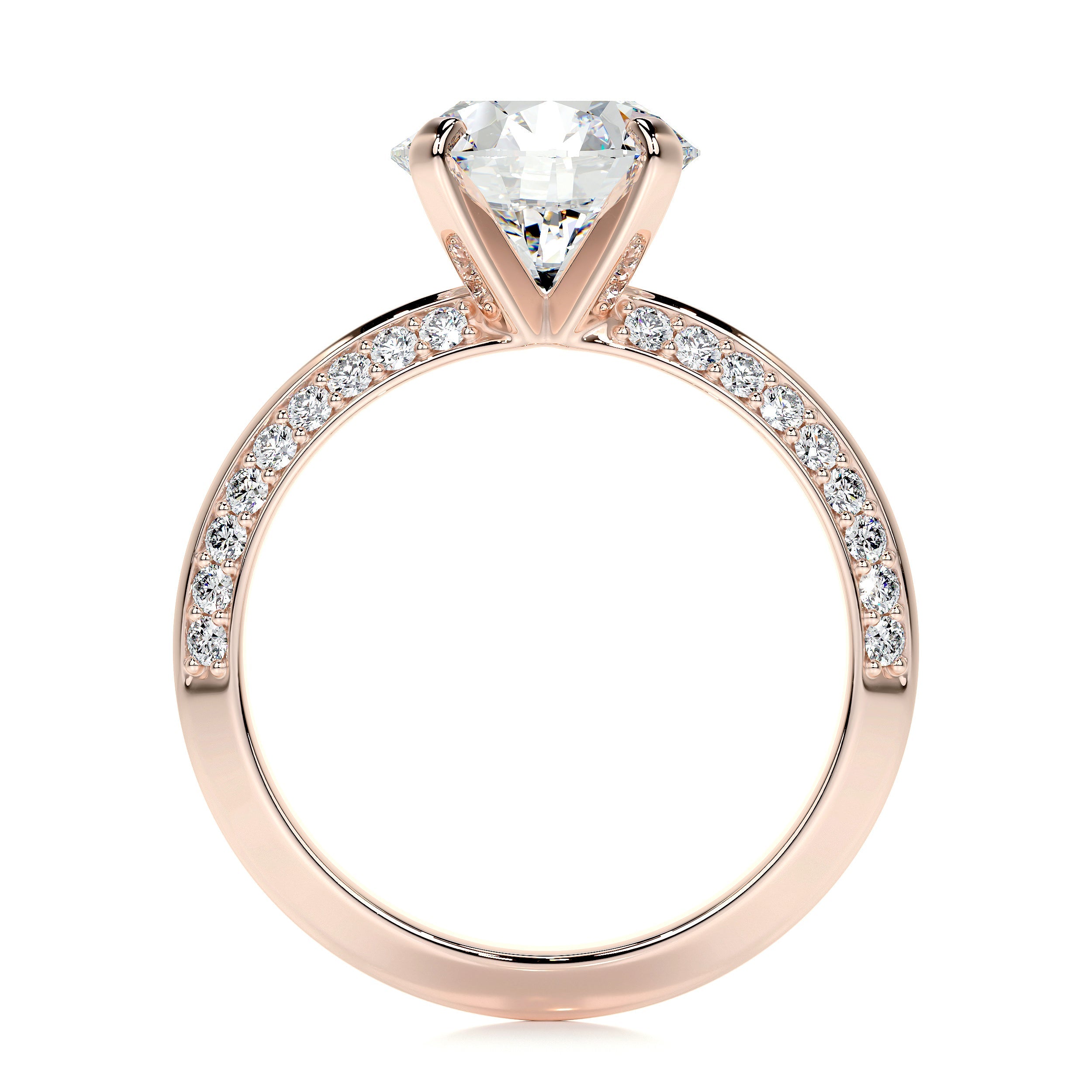 Ariana Lab Grown Diamond Ring -14K Rose Gold、mySite、hinf8tx79