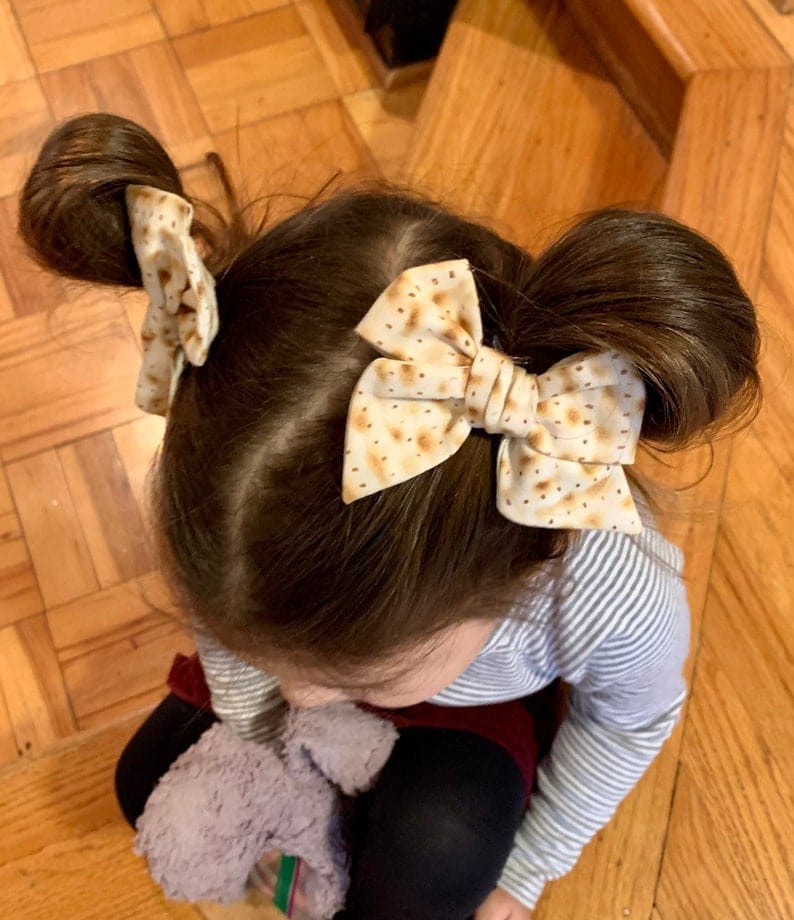 Matzah Bow Hairclip - (Choice of Size)、mySite、topwebapps