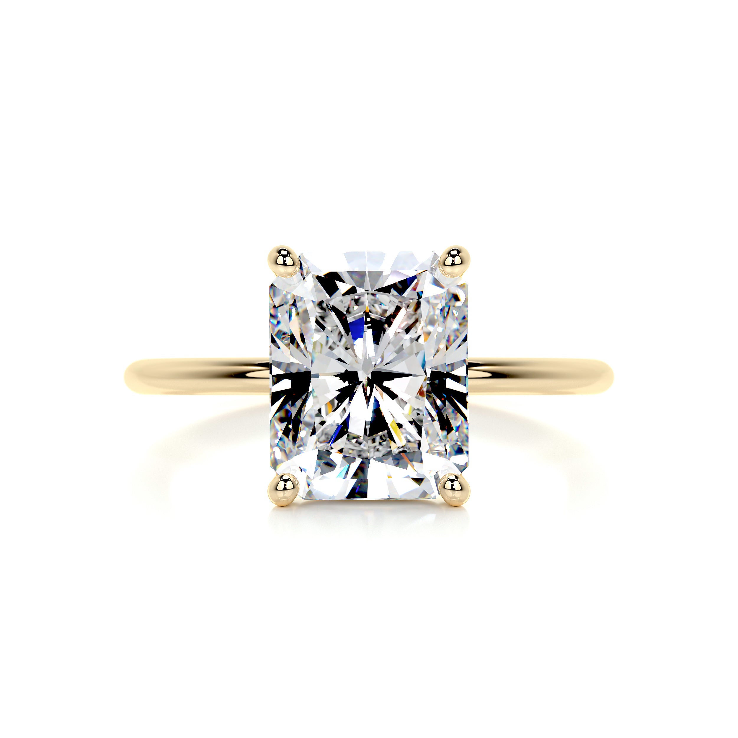 Harper Moissanite Ring -18K Yellow Gold、mySite、hinf8tx79