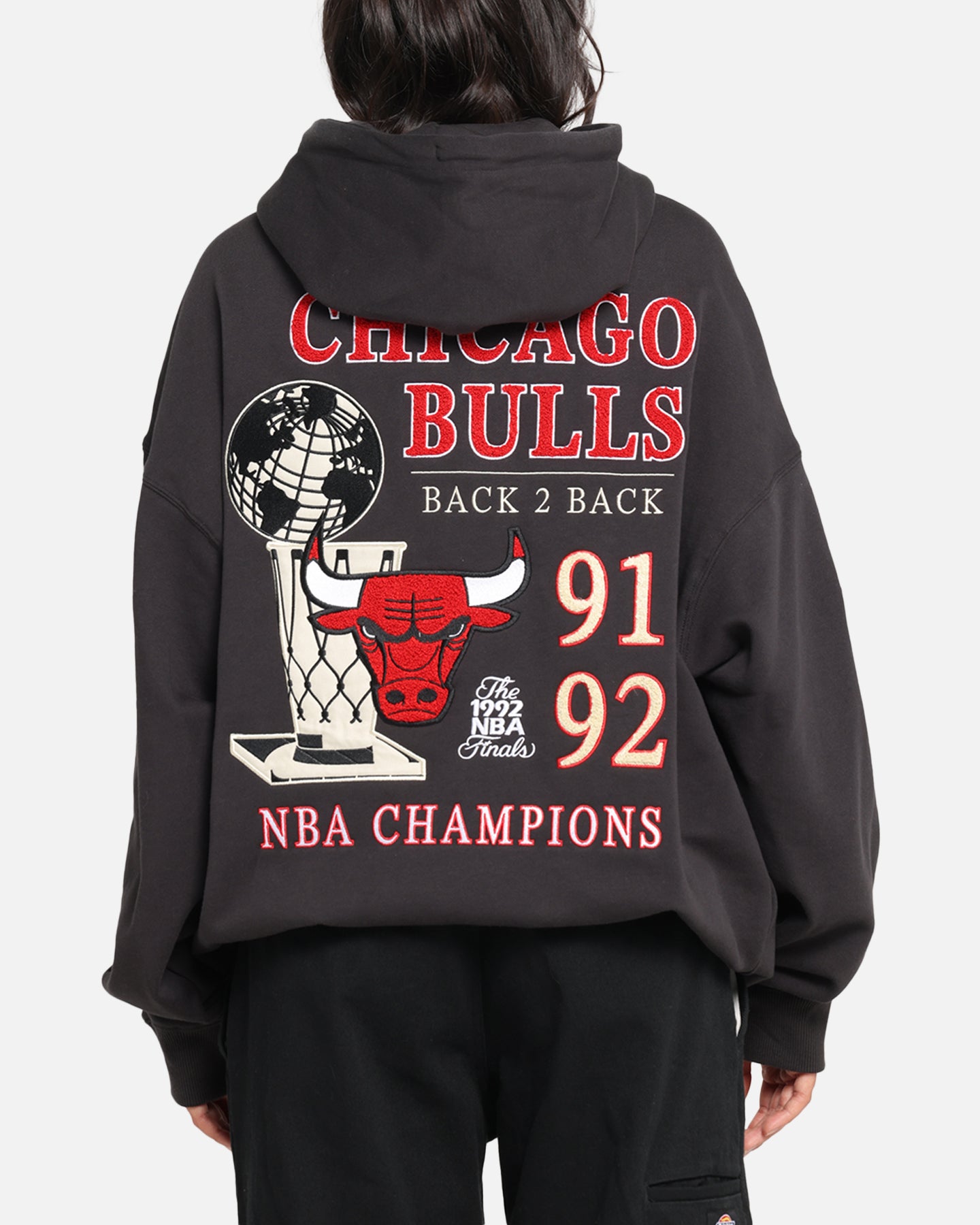 Mitchell & Ness Chicago Bulls National Champions Hoodie Faded Black、mySite、zt4zffjzw