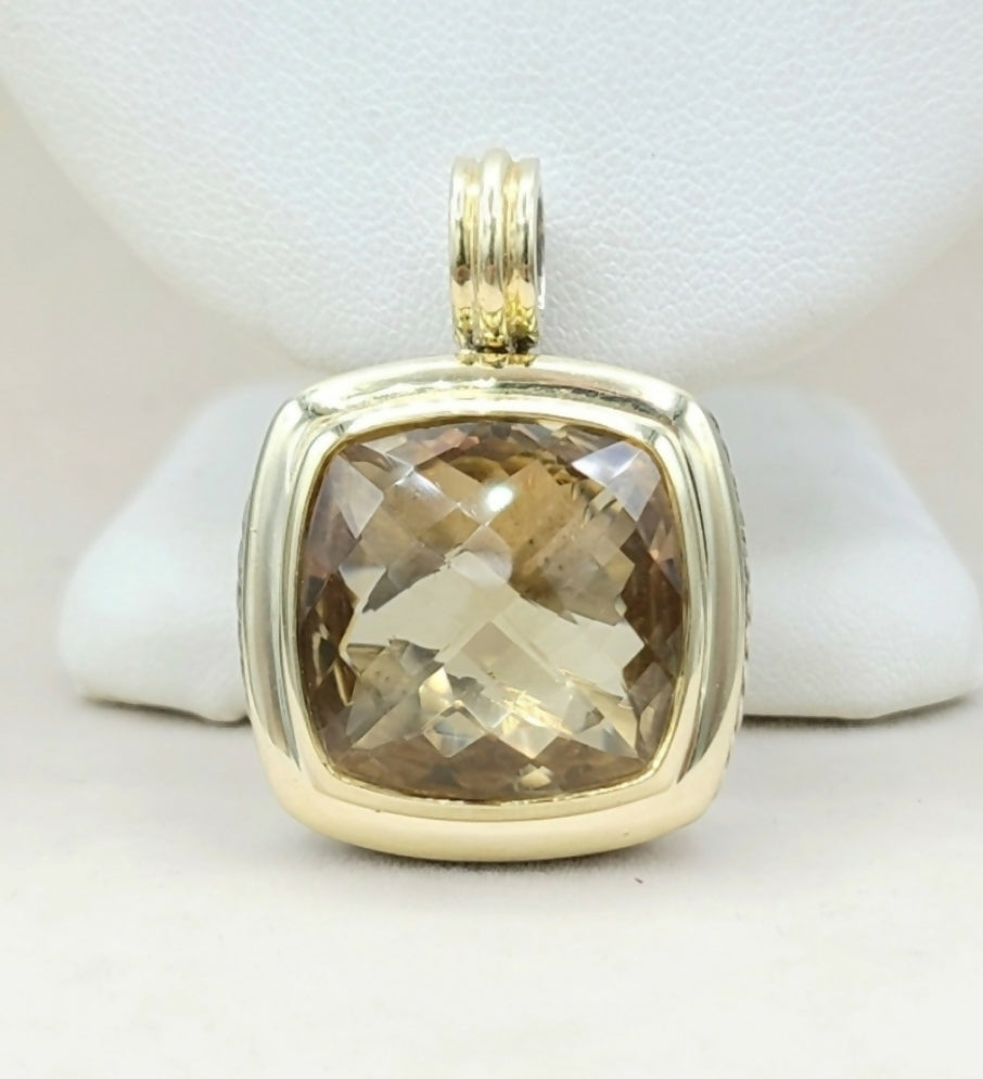 David Yurman Albion Pendant 鈥?20mm Champagne Citrine & Gold、mySite、hinf8tx79