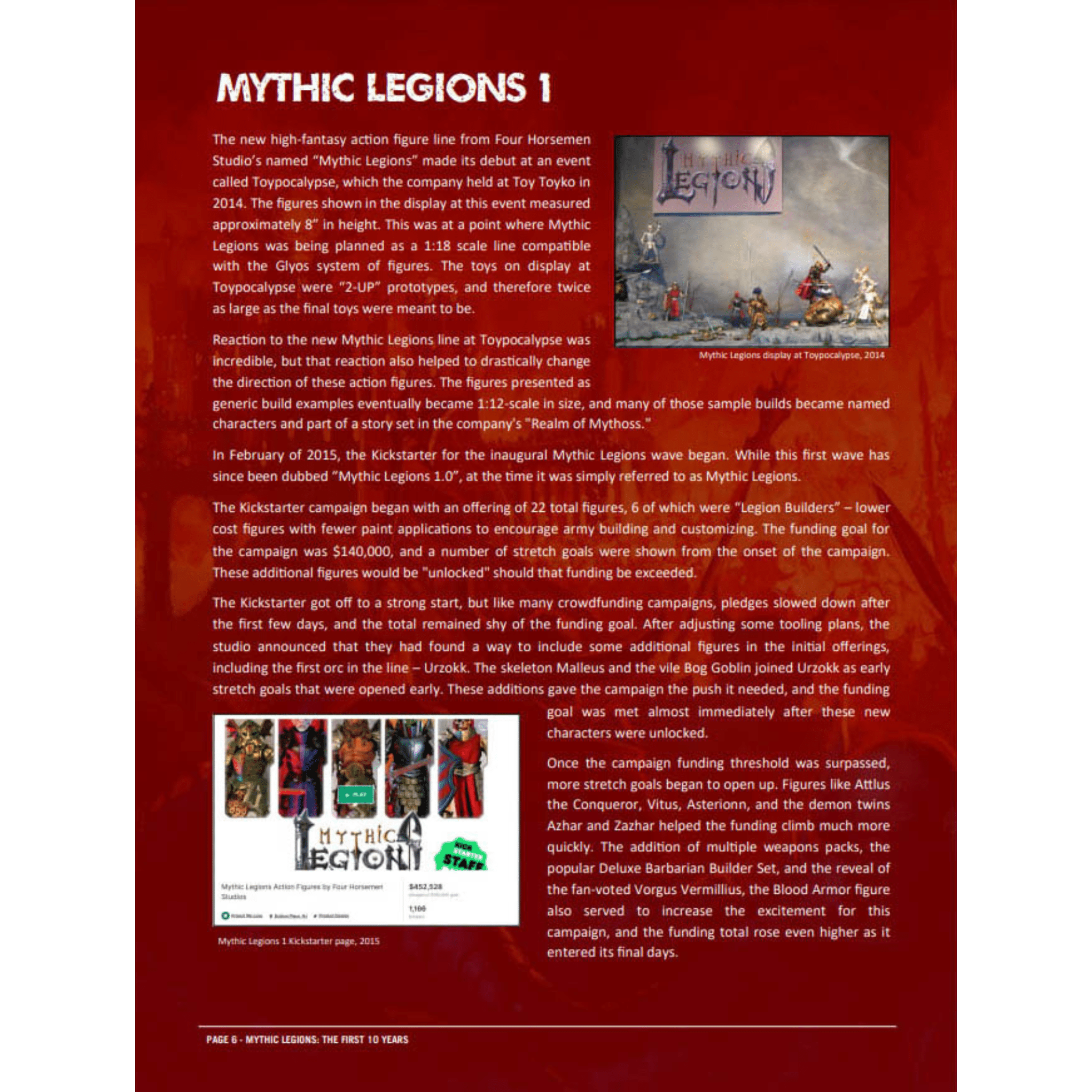 Mythic Legions: The First 10 Years、mySite、hgirdovlk