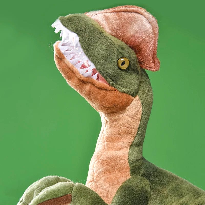 Dinosaur Plush Toy - Double Crested Dilophosaurus - Cool Gift for Children、mySite、g9winljtr