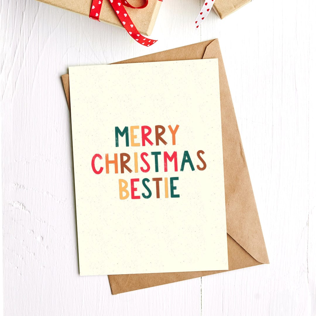  Merry Christmas Bestie Christmas Card、mySite、ghnorth