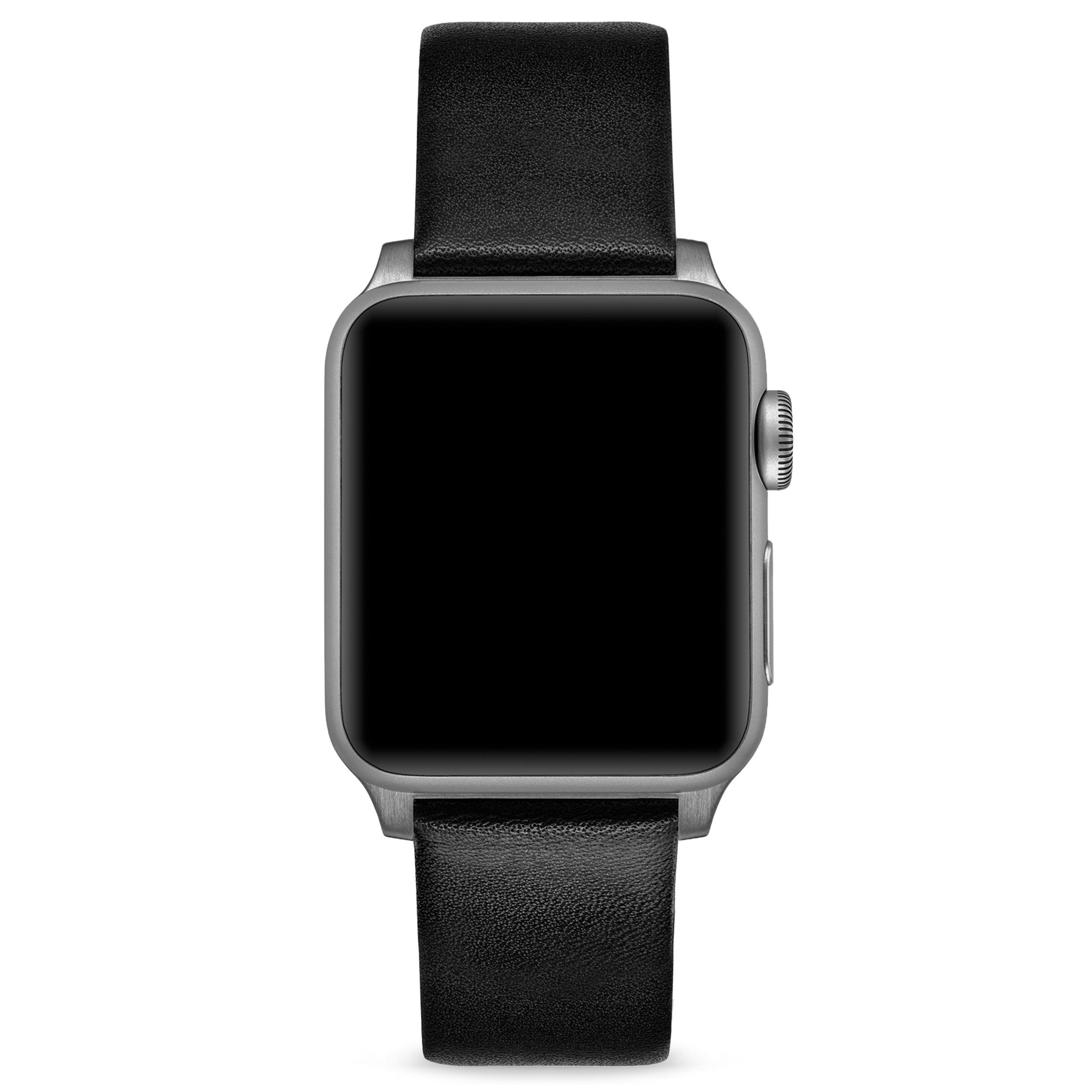 Apple Watch Leather Band - Graphite Hardware 45mm、mySite、botmansion