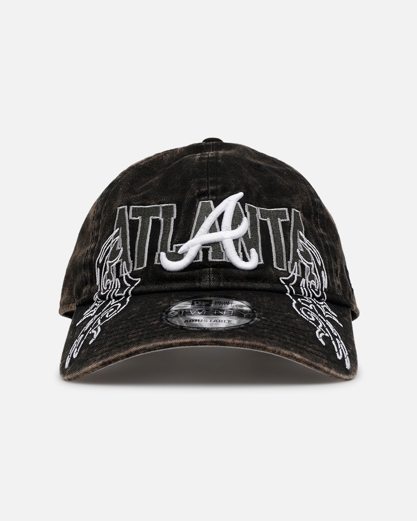 New Era Atlanta Braves 'Tribal' Classic Casual Strapback Washed Black、mySite、zt4zffjzw
