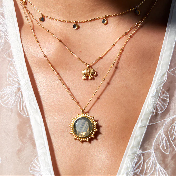 Dainty Elephant Pendant Gold Necklace、mySite、topwebapps