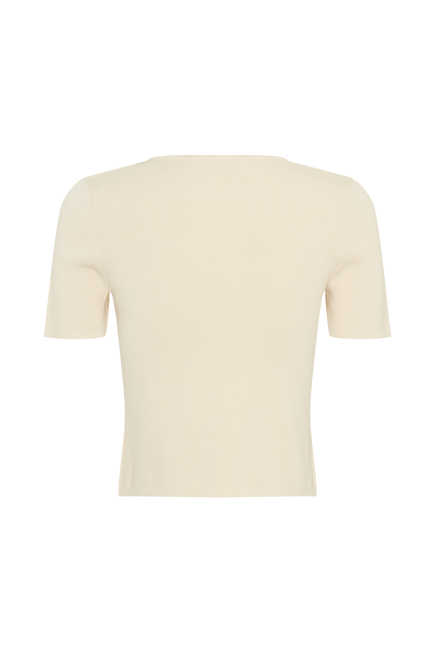 Monroe Embroidered Knit Top - Cream And Ivory、mySite、solidvoid